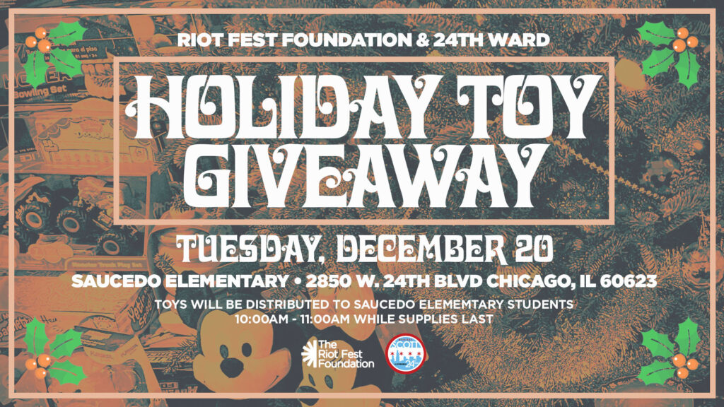 Holiday Toy Giveaway at Saucedo Elementary in Little Village